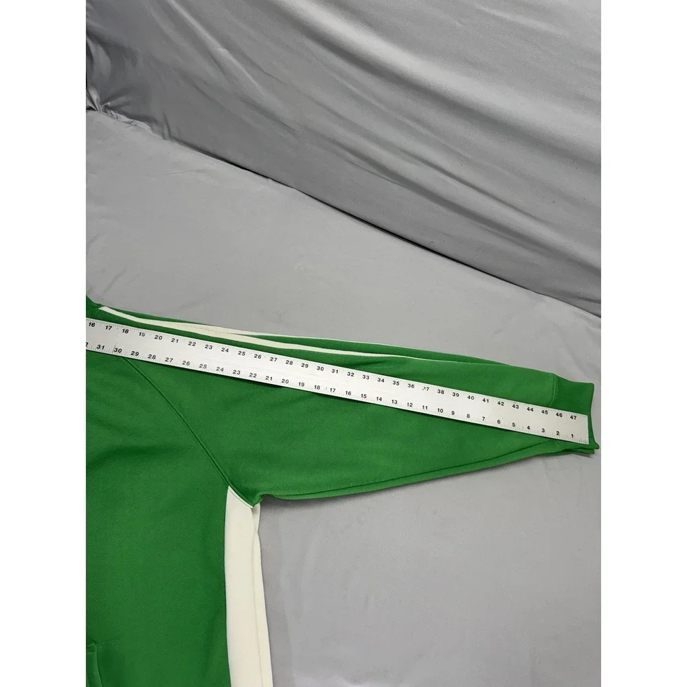 Men's Track Jacket XL Green with White Stripes Long Sleeve Full Zip J. America